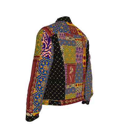 Joan of Arc Exclusive Satin and Denim Jacket