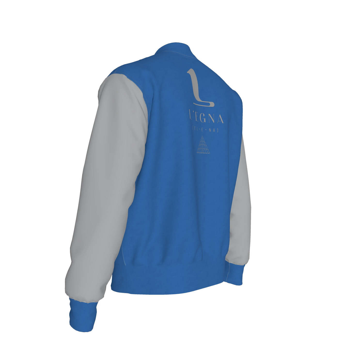 L'EGNA VARSITY JACKET - (BLUE)