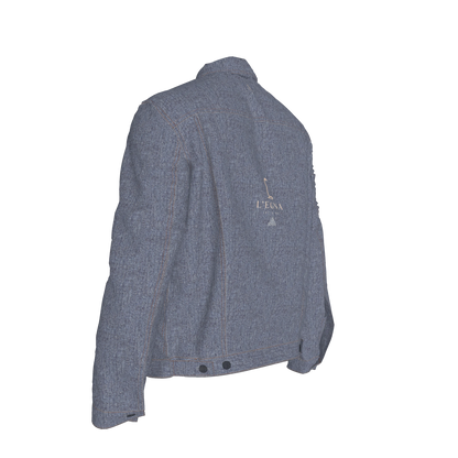 L'EGNA RISING 'DK BLUE ACID' Jean Jacket