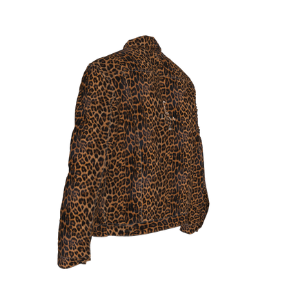L'EGNA RISING Wild Style Jean Jacket (LEOPARD)