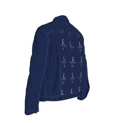 L'EGNA RISING 'BLUE-BLOOD' Jean Jacket (ALL OVER PRINT)