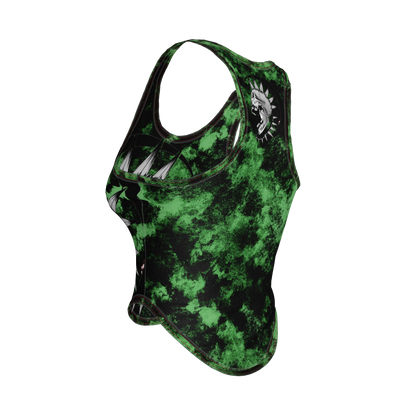 Green Punk Skull Tank