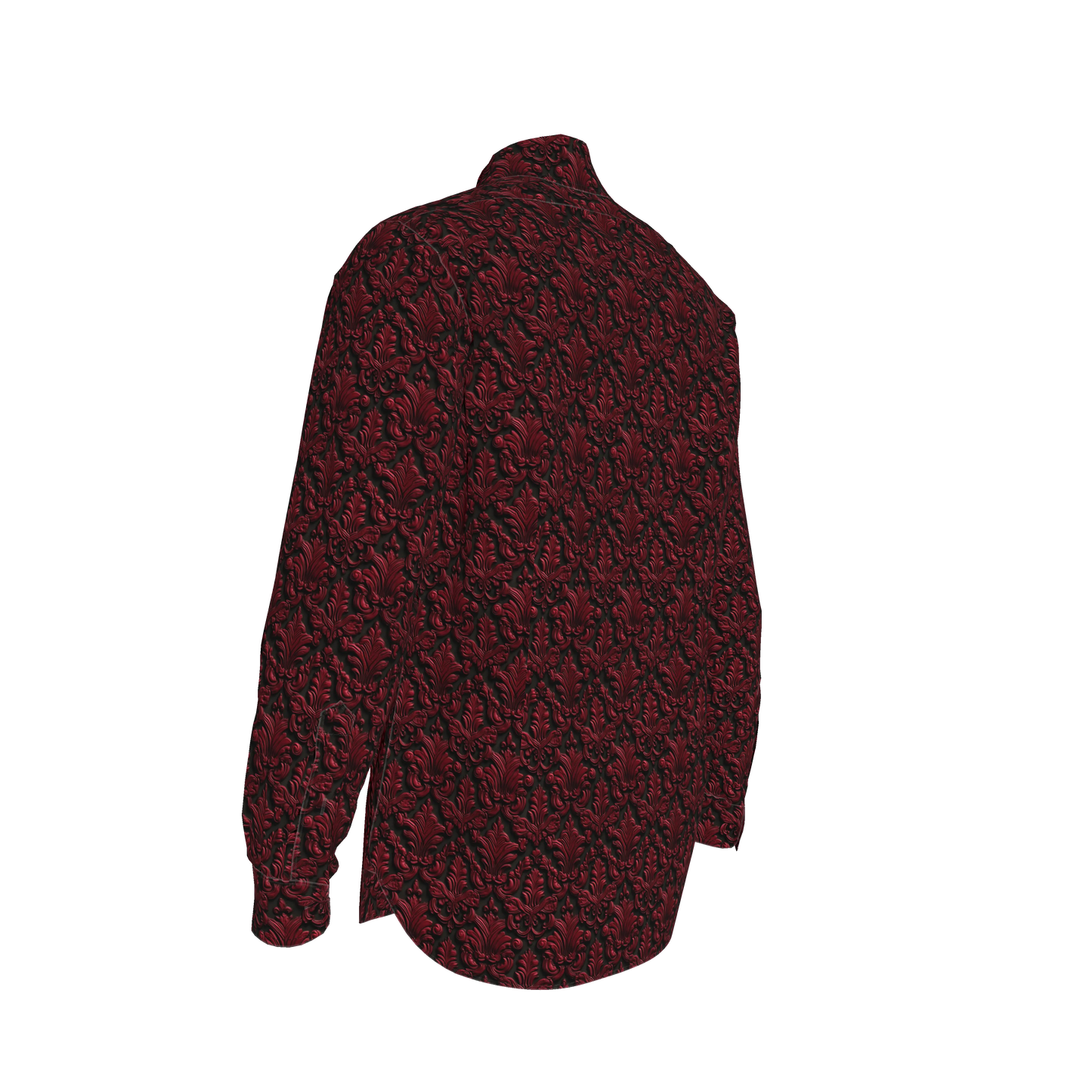 Blood Red Filagree Dress Shirt