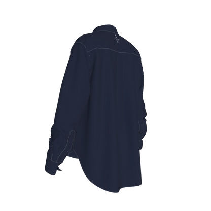 L'EGNA RISING MIDNIGHT COVENANT Oversized Button-Up