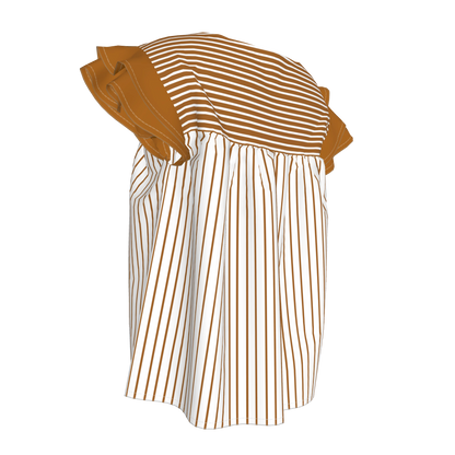 Ruffled Sleeve Top