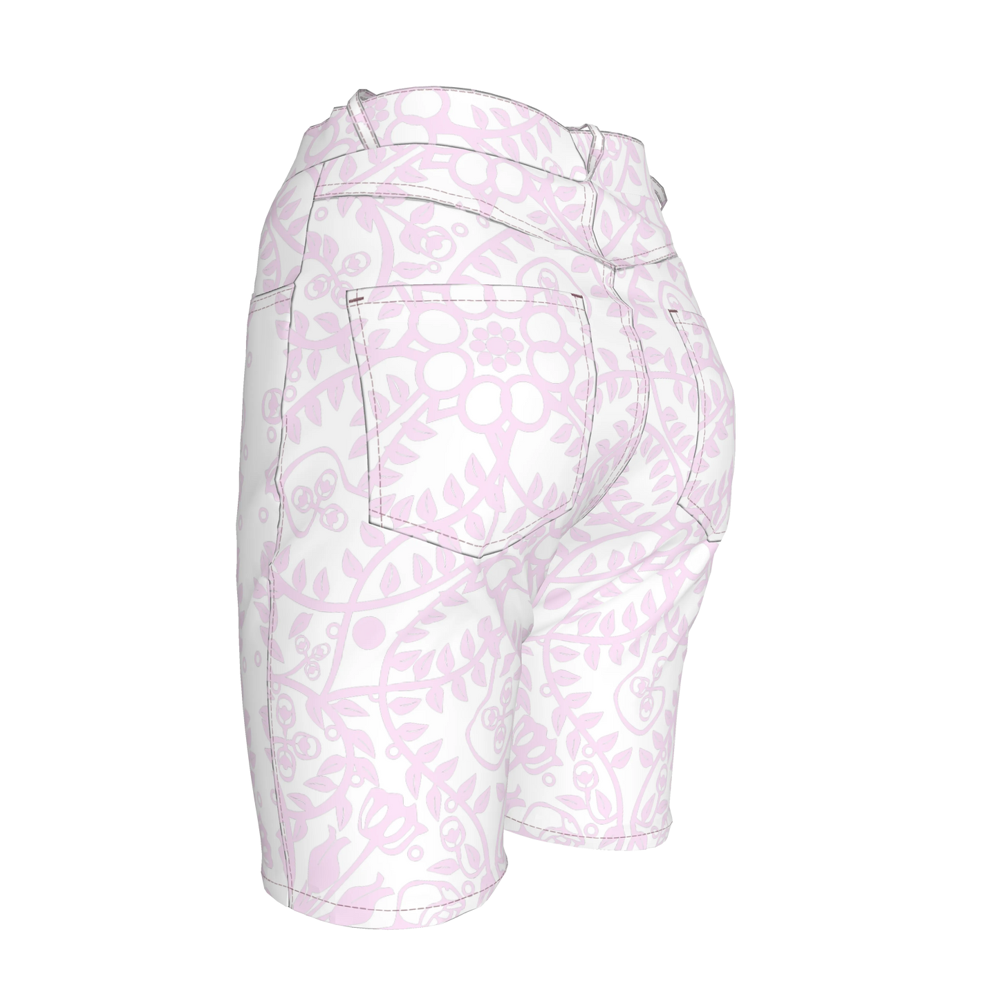 Shoosty Pink Slim Jeans Shorts