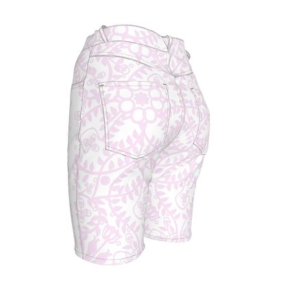 Shoosty Pink Slim Jeans Shorts