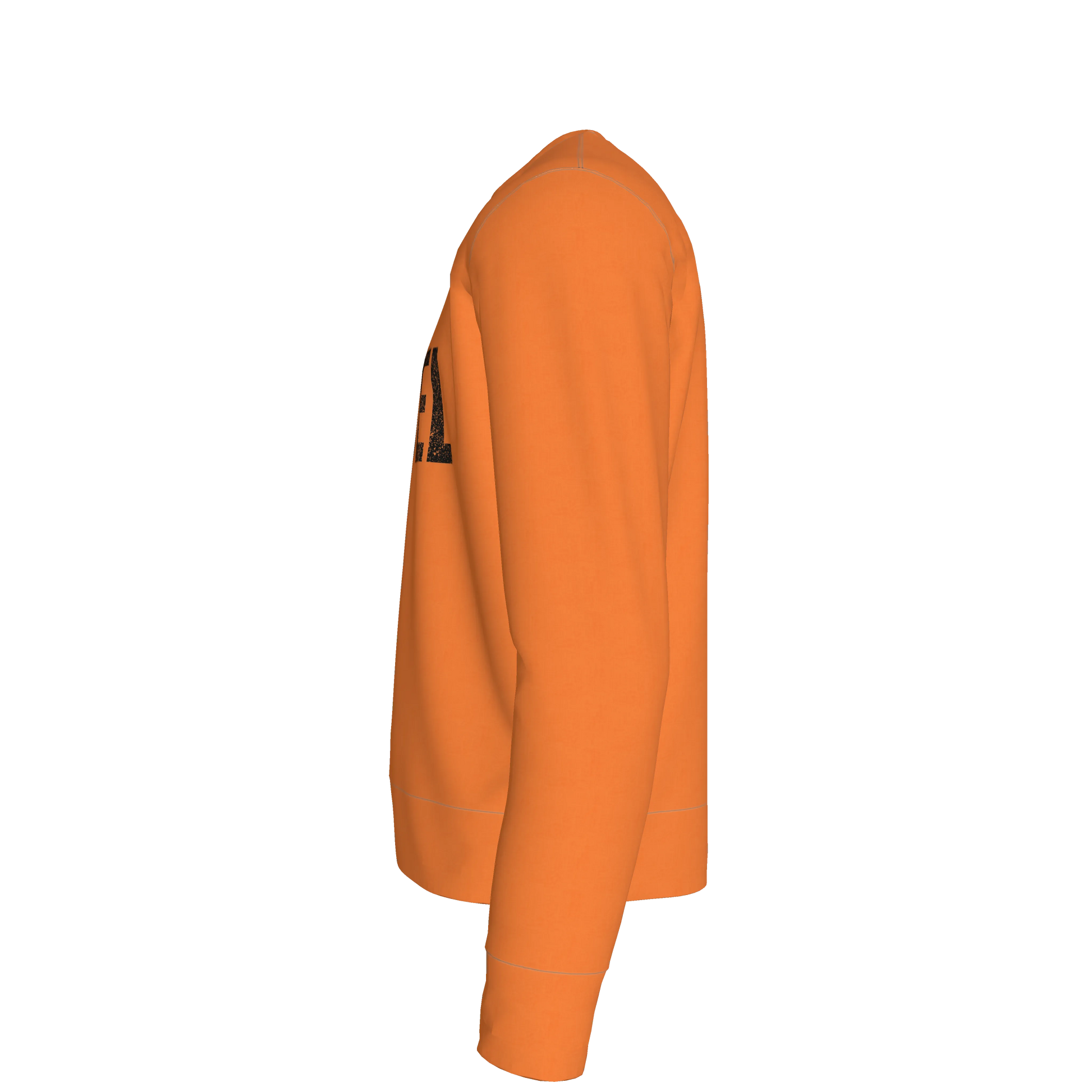 Orange Tailored Crewneck Sweatshirt