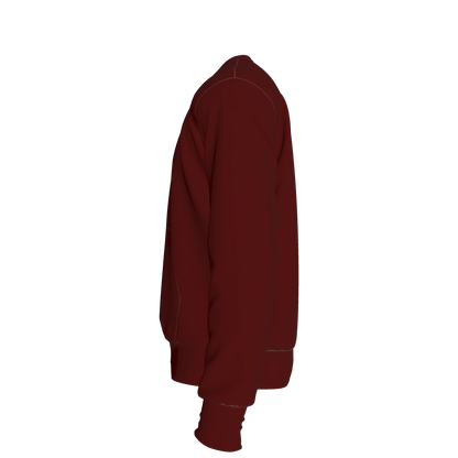 L'EGNA RISING 'Crimson Grace' Crewneck Sweater (BURGUNDY)