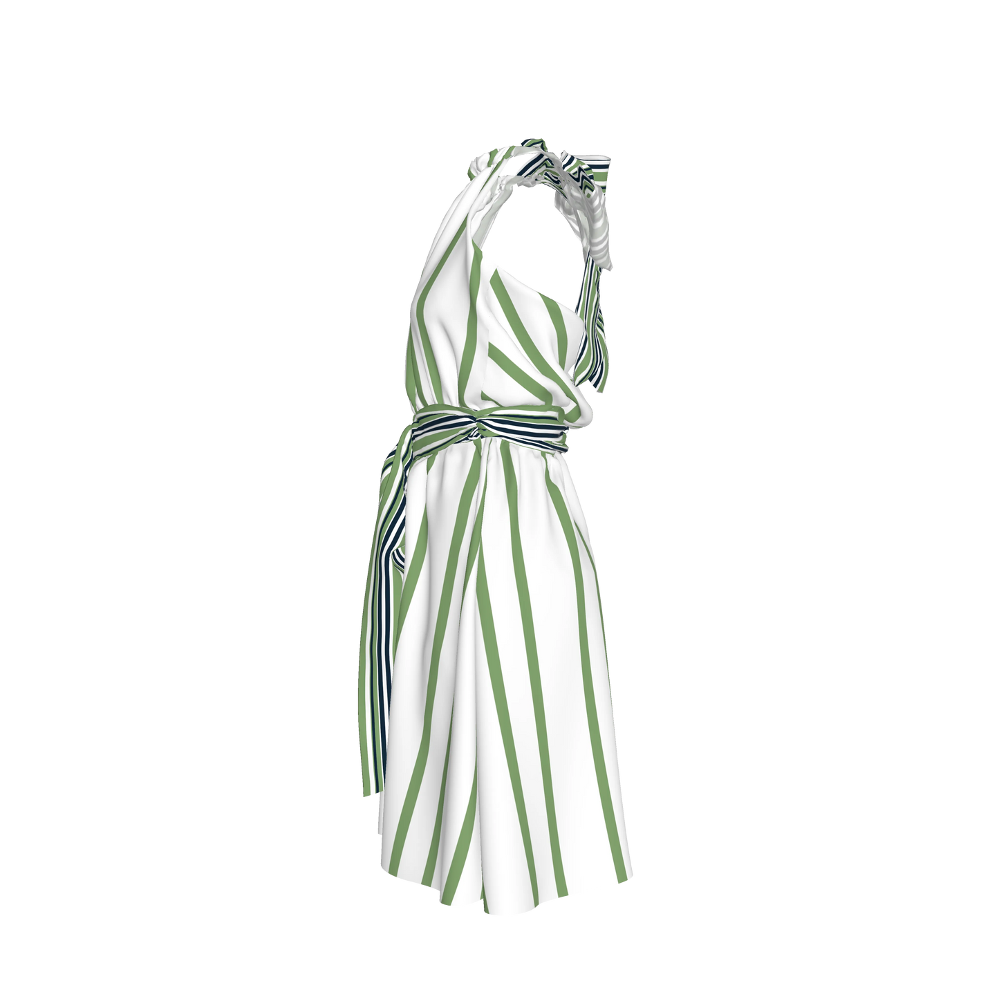 Knee Length Halter Dress 