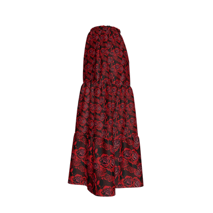 Red Rose Tiered Skirt