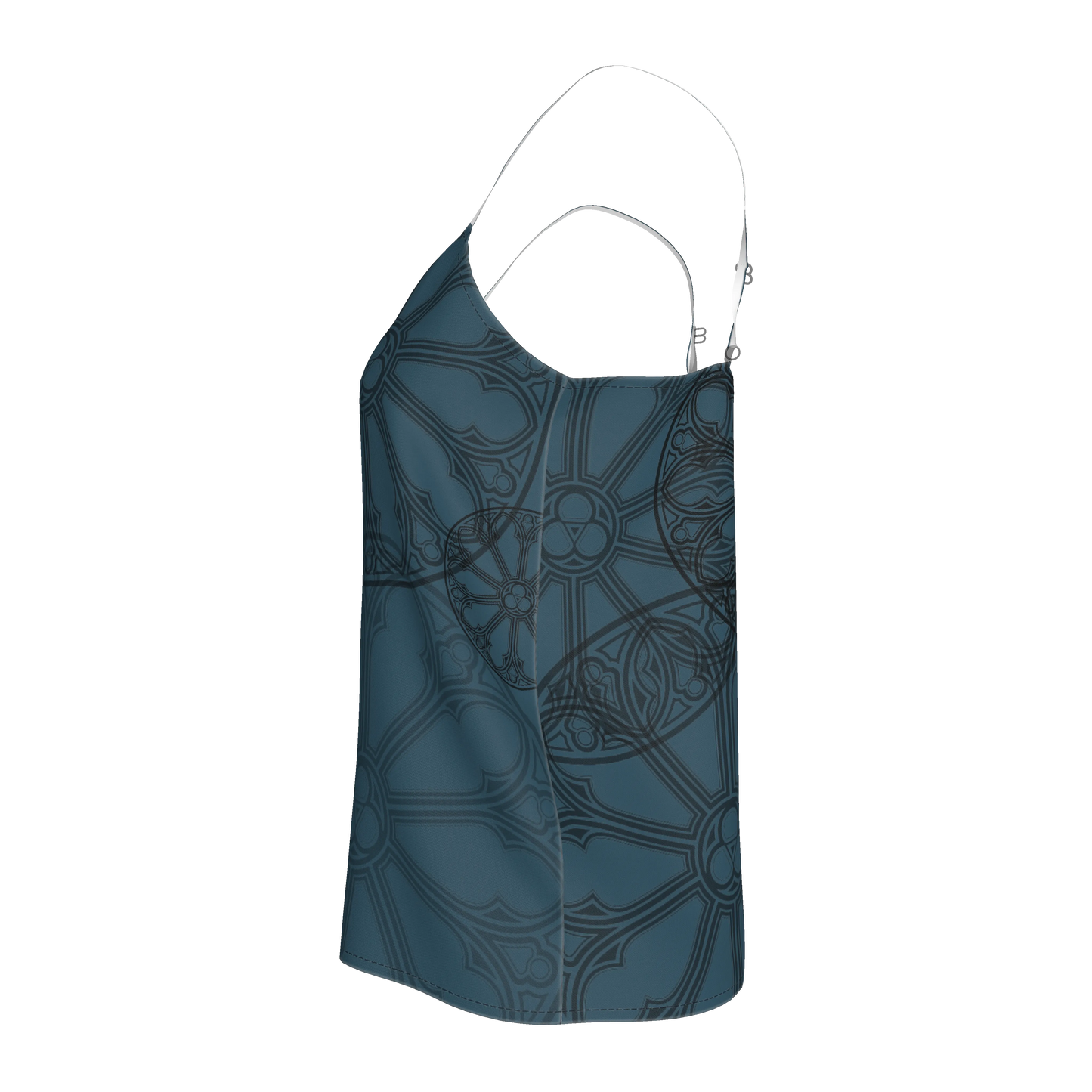 Teal Rose Window Camisole