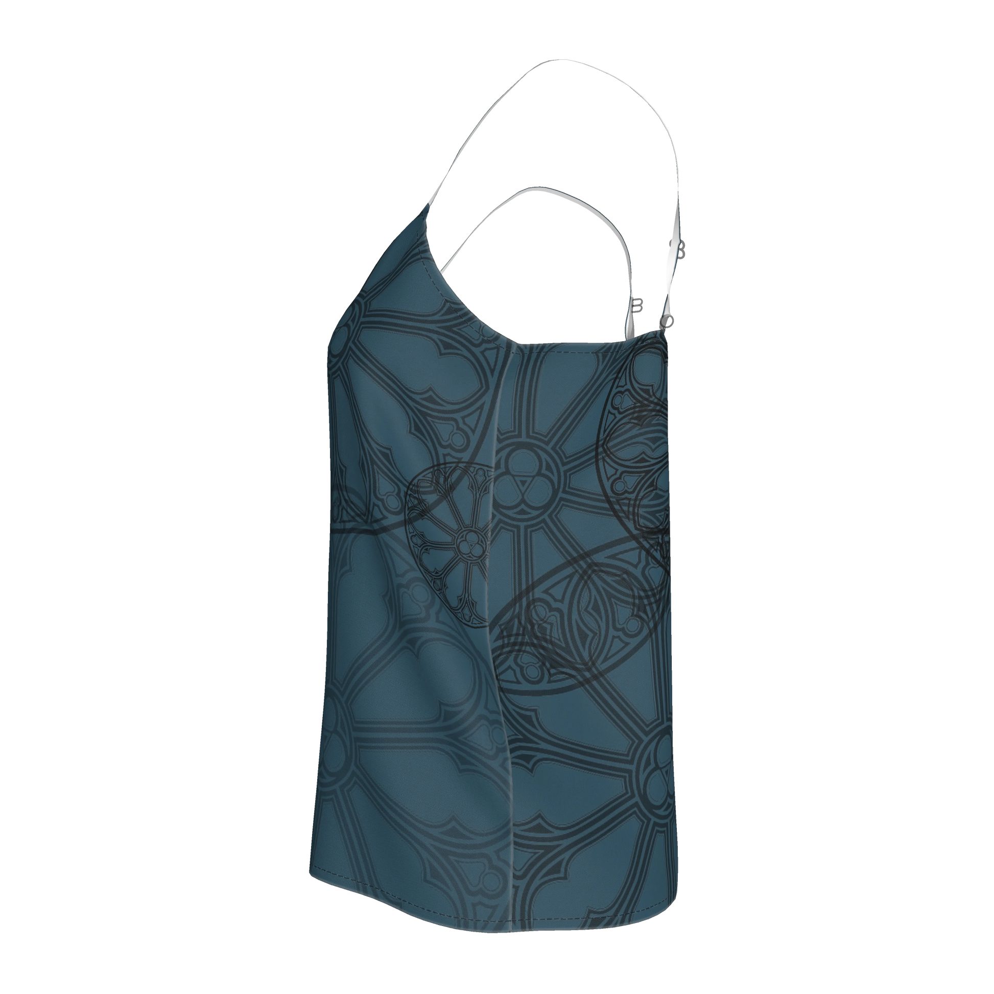 Teal Rose Window Camisole