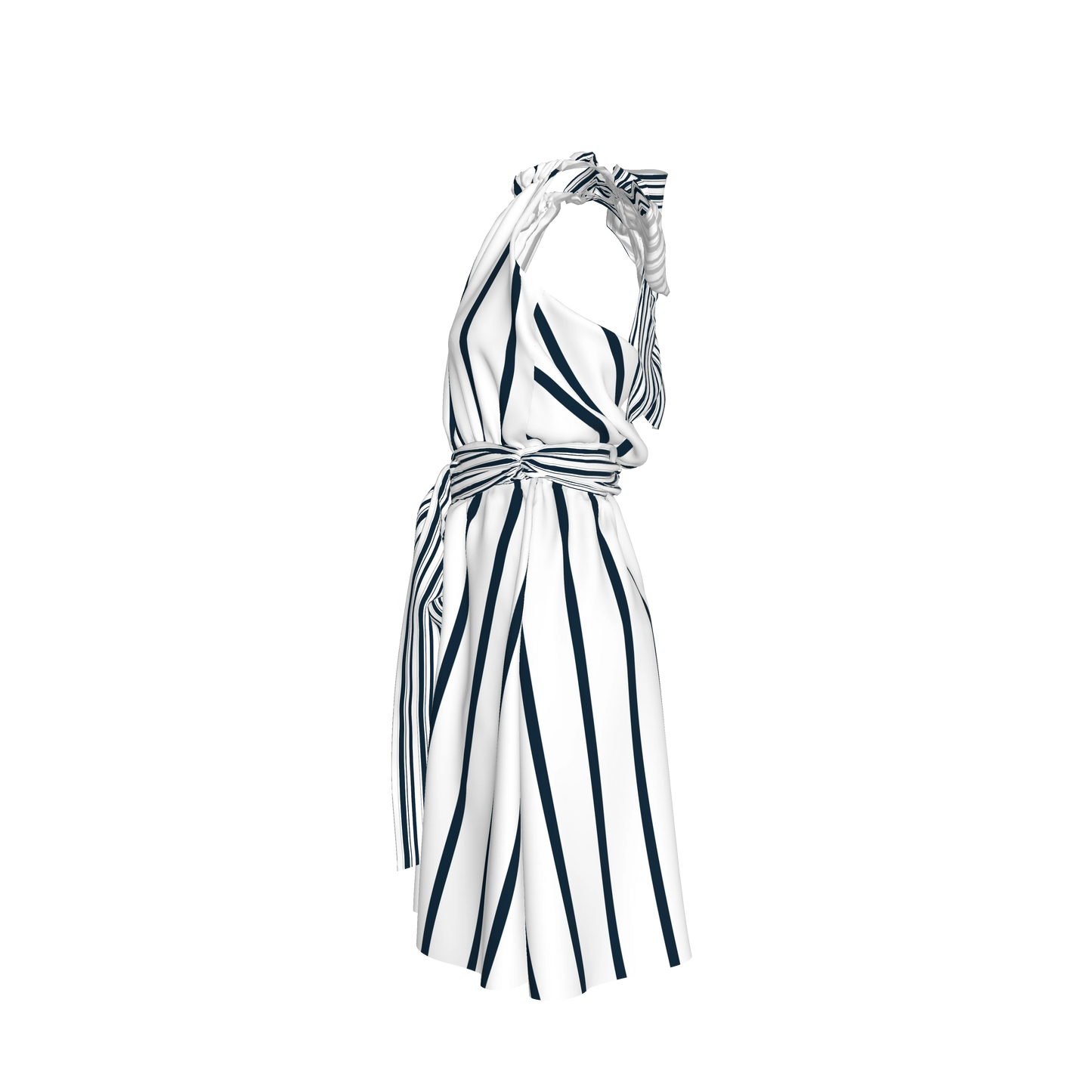 Knee Length Halter Dress