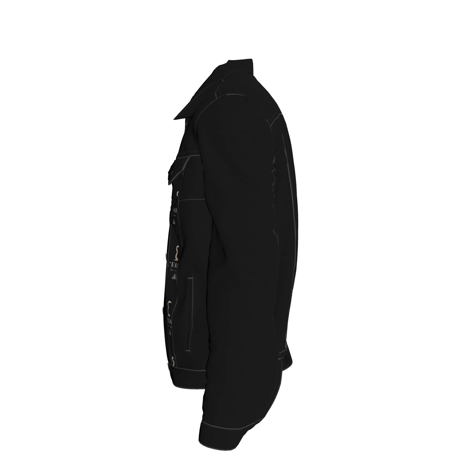 L'EGNA RISING 'BLACKOUT' Jean Jacket (ALL OVER PRINT)