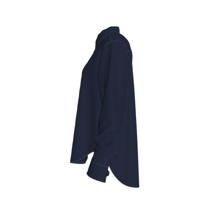 L'EGNA RISING MIDNIGHT COVENANT Oversized Button-Up