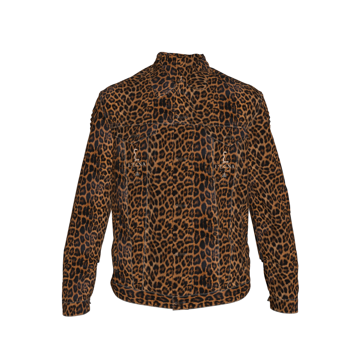 L'EGNA RISING 'LEOPARD' Jean Jacket
