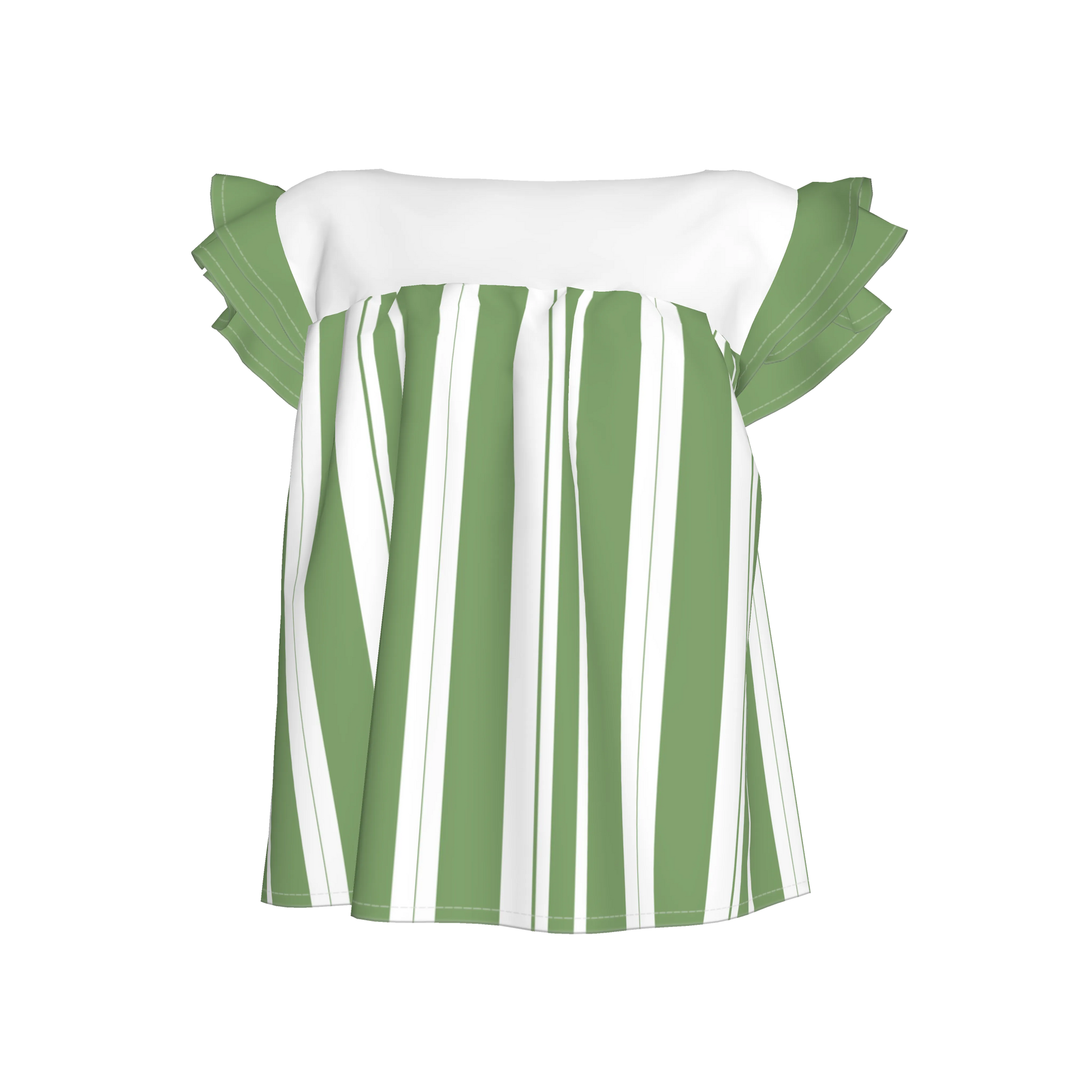 Ruffled Sleeve Top