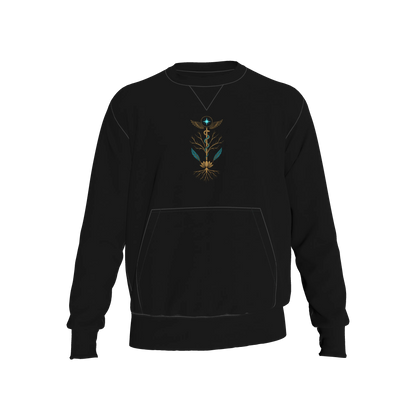 L'EGNA LOTUS RISING "BLACKOUT SIGNATURE" Crewneck Sweater