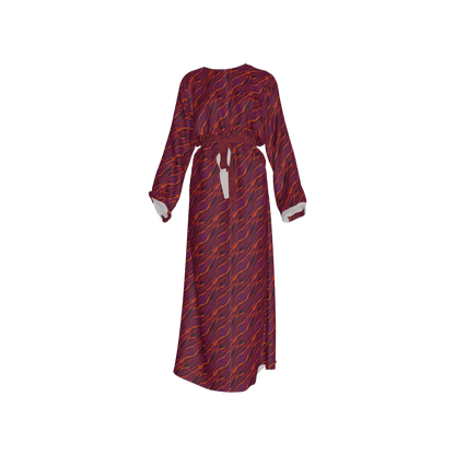 Kimono Sleeve Abaya in Lightweight Viscose Ecovero Rayon Crepe