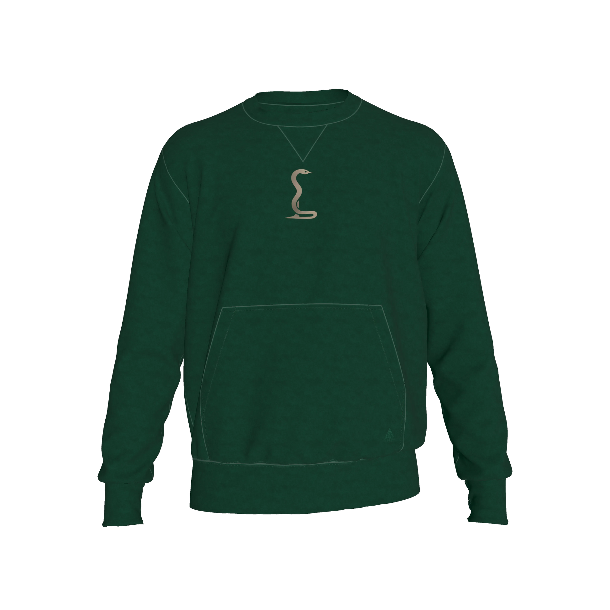 L'EGNA RISING 'Sovereign Veil' Crewneck Sweater (DARK GREEN)