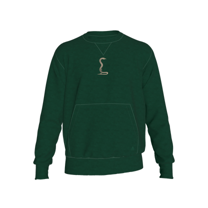 L'EGNA RISING 'Sovereign Veil' Crewneck Sweater (DARK GREEN)