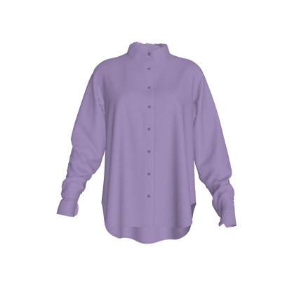 L'EGNA RISING VIOLET SMOKE Oversized Button-Up