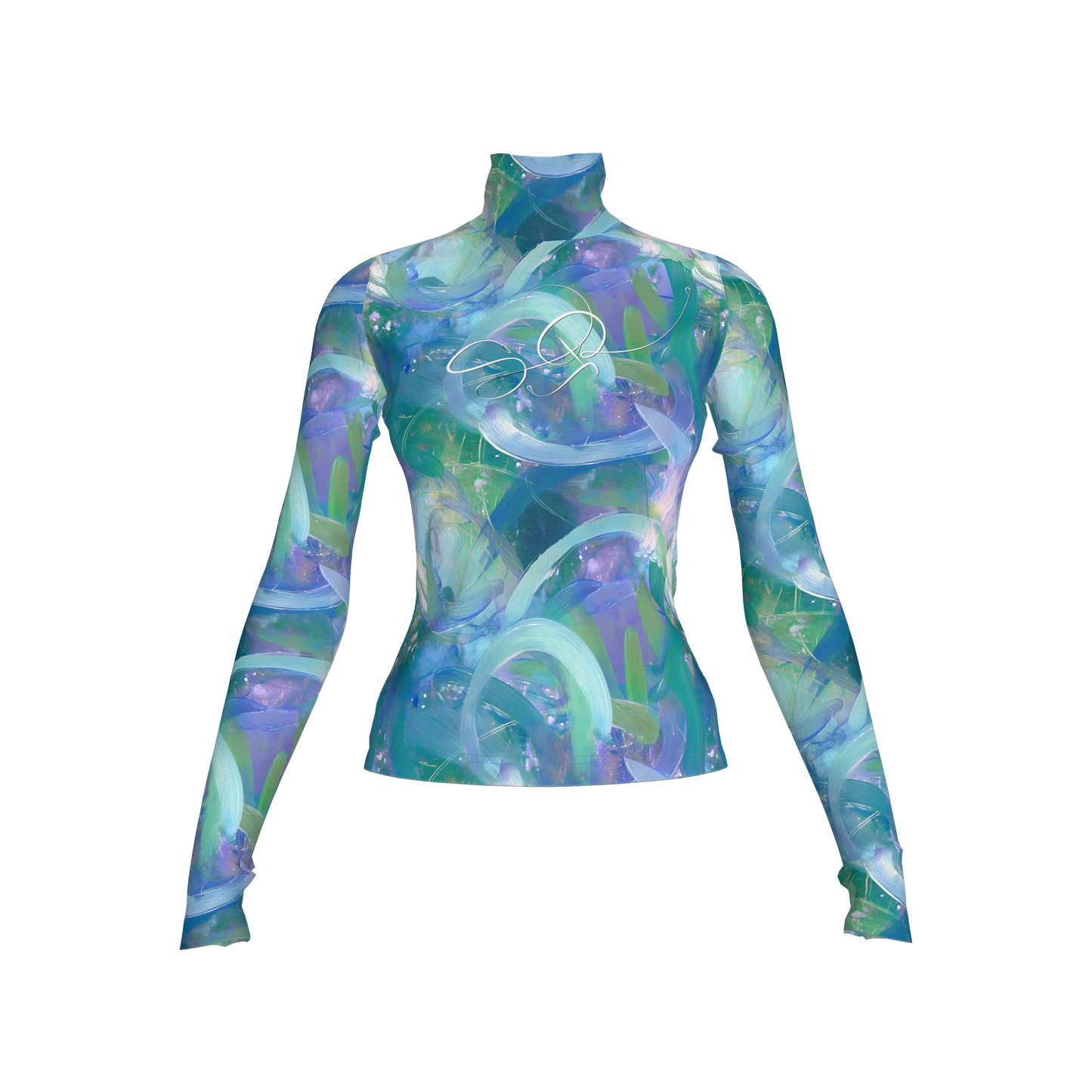 Azure Breeze_Long Sleeve Turtleneck