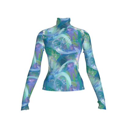Azure Breeze_Long Sleeve Turtleneck