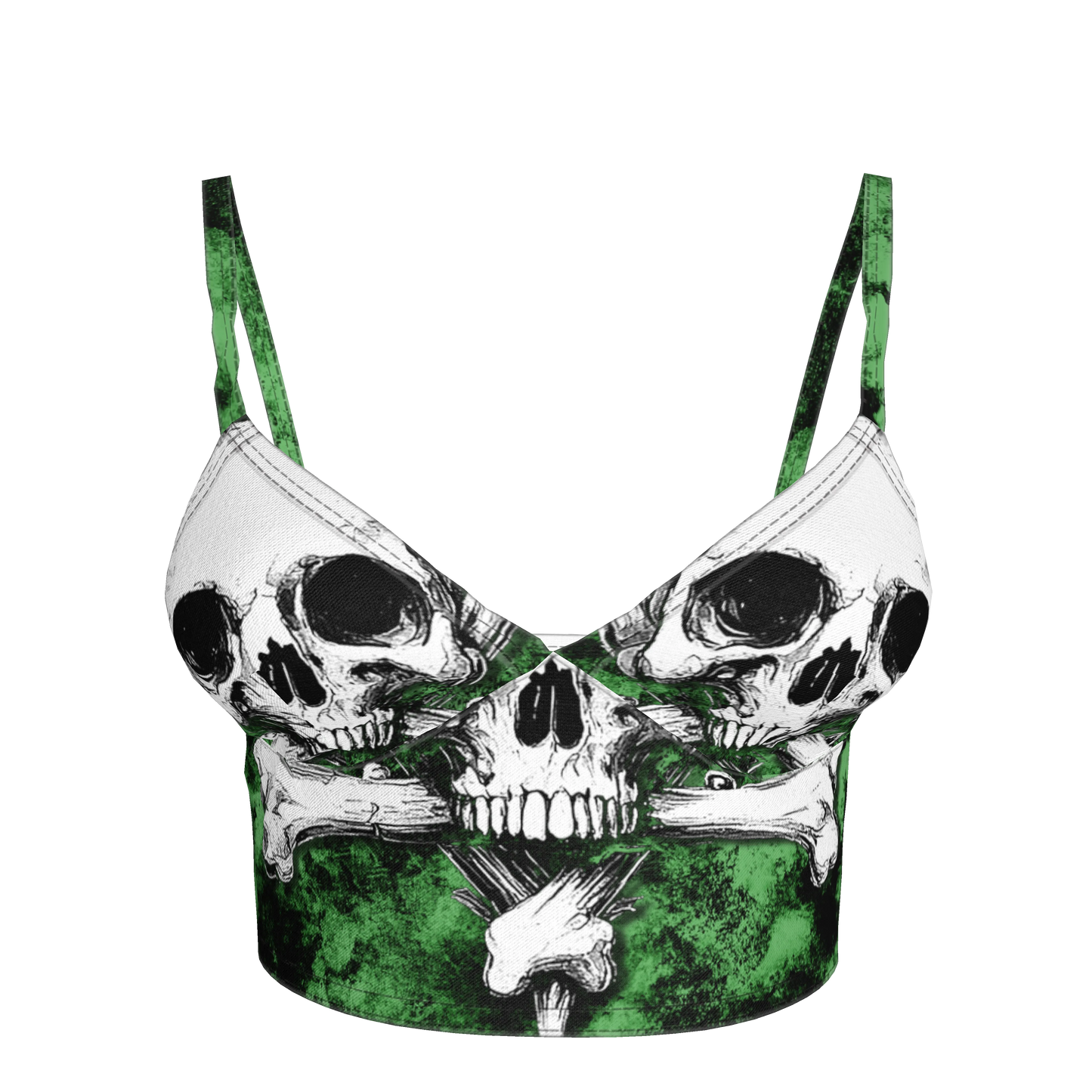 Green Skeletittie Bralette