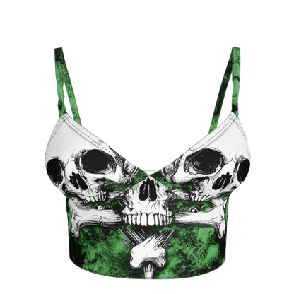 Green Skeletittie Bralette