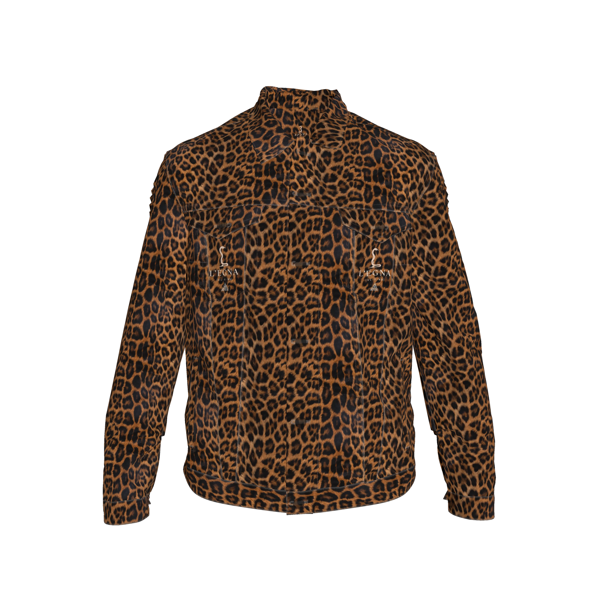 L'EGNA RISING Wild Style Jean Jacket (LEOPARD)