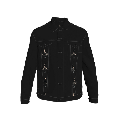 L'EGNA RISING 'BLACKOUT' Jean Jacket (ALL OVER PRINT)