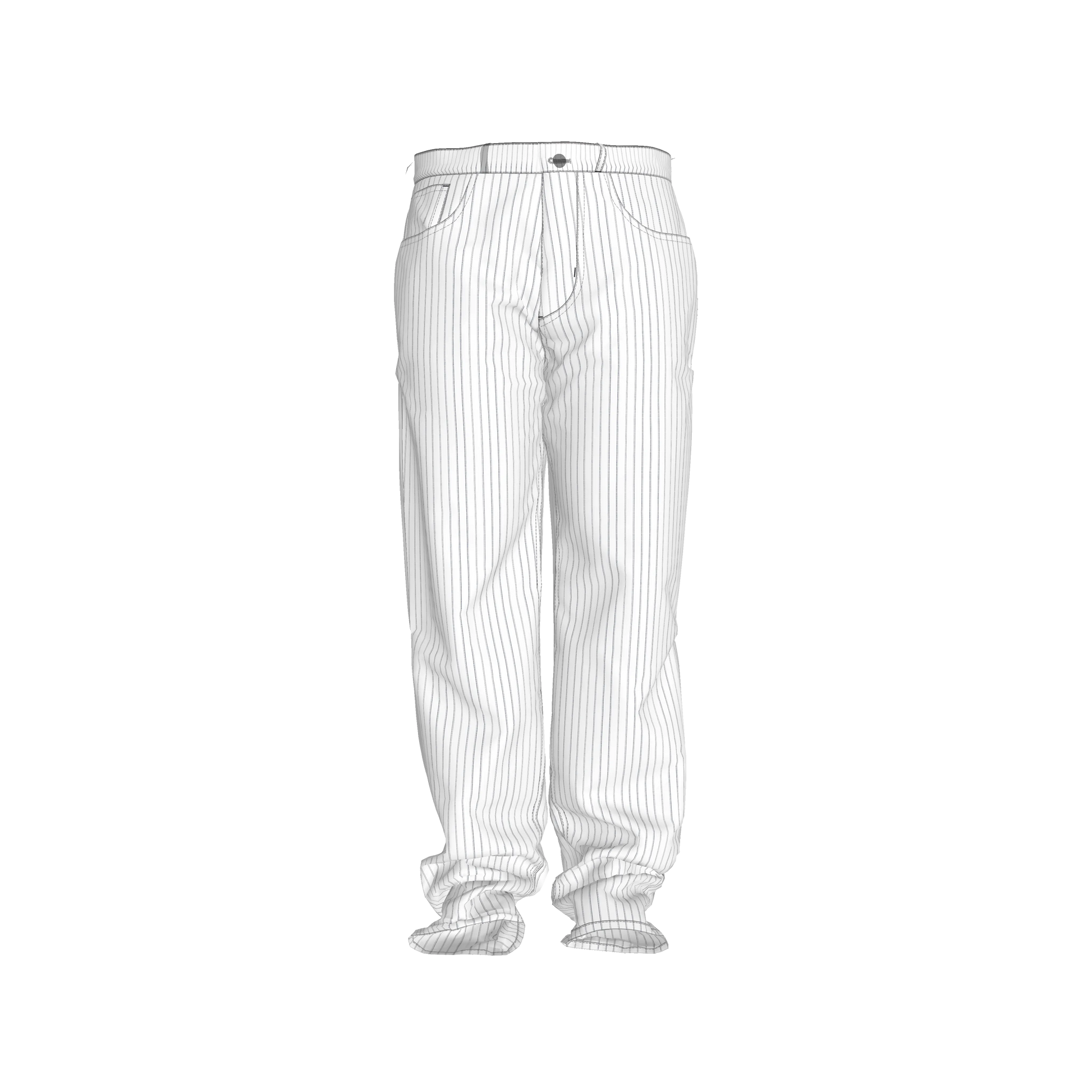Blue Pinstripped on White Premium Men’s Pants