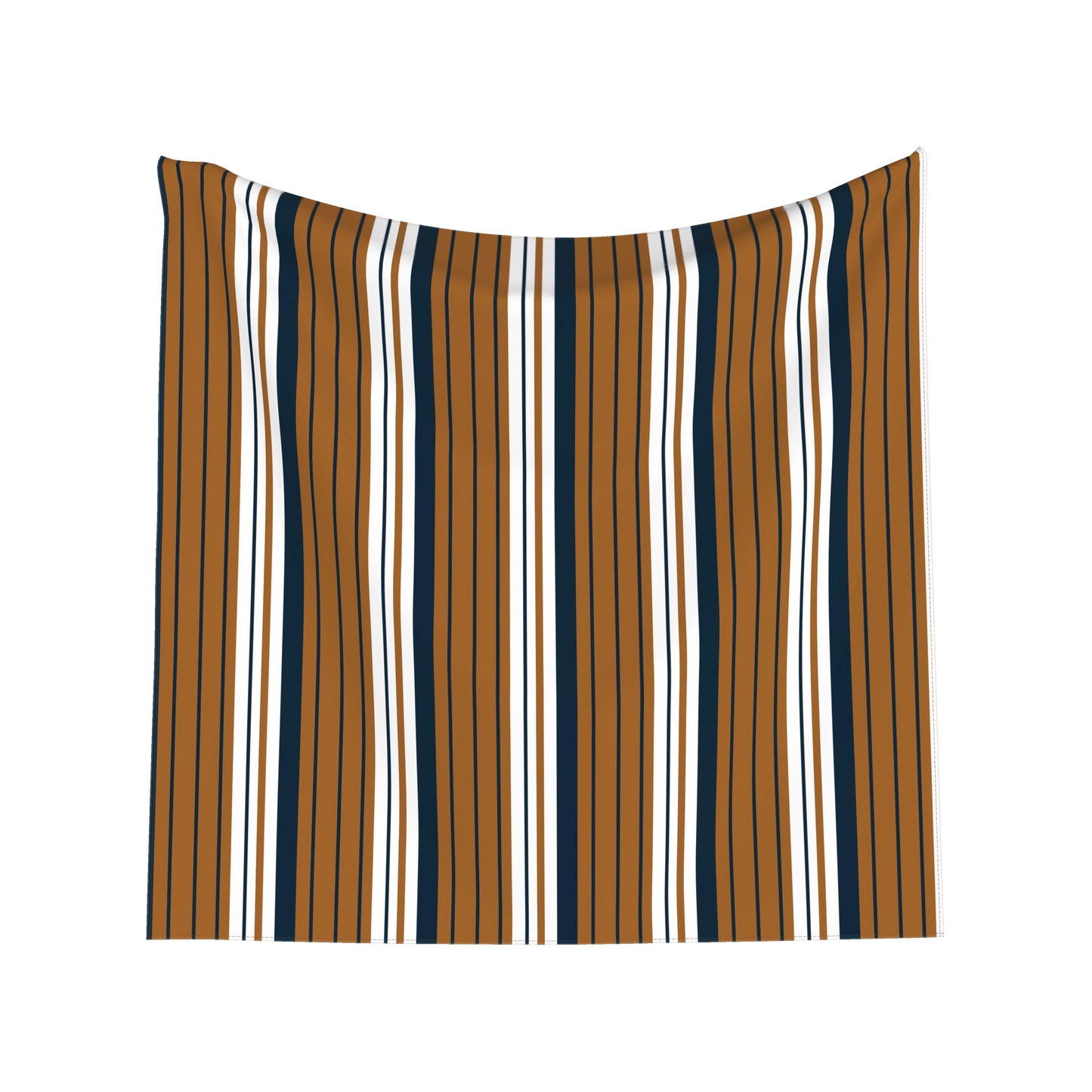 Scarf – orange, navy and white