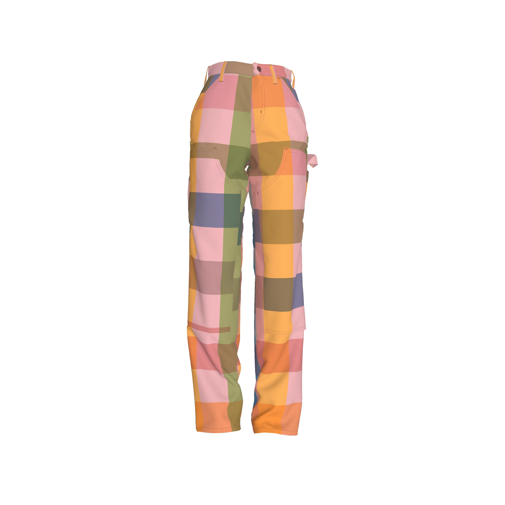 Mua Women's Signature Gingham Carpenter Pant