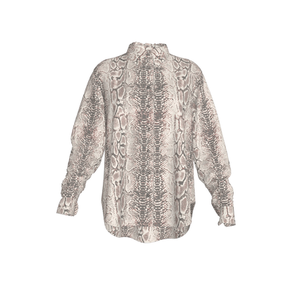 L'EGNA RISING SERPENT GRACE Oversized Button-Up