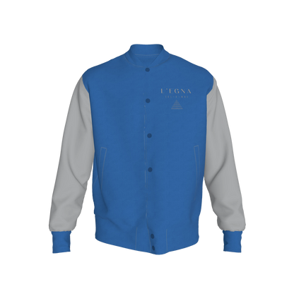 L'EGNA VARSITY JACKET - (BLUE)