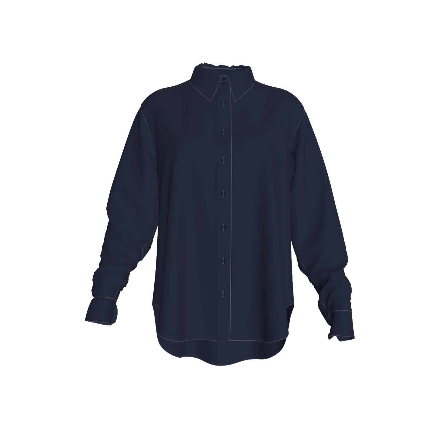 L'EGNA RISING MIDNIGHT COVENANT Oversized Button-Up