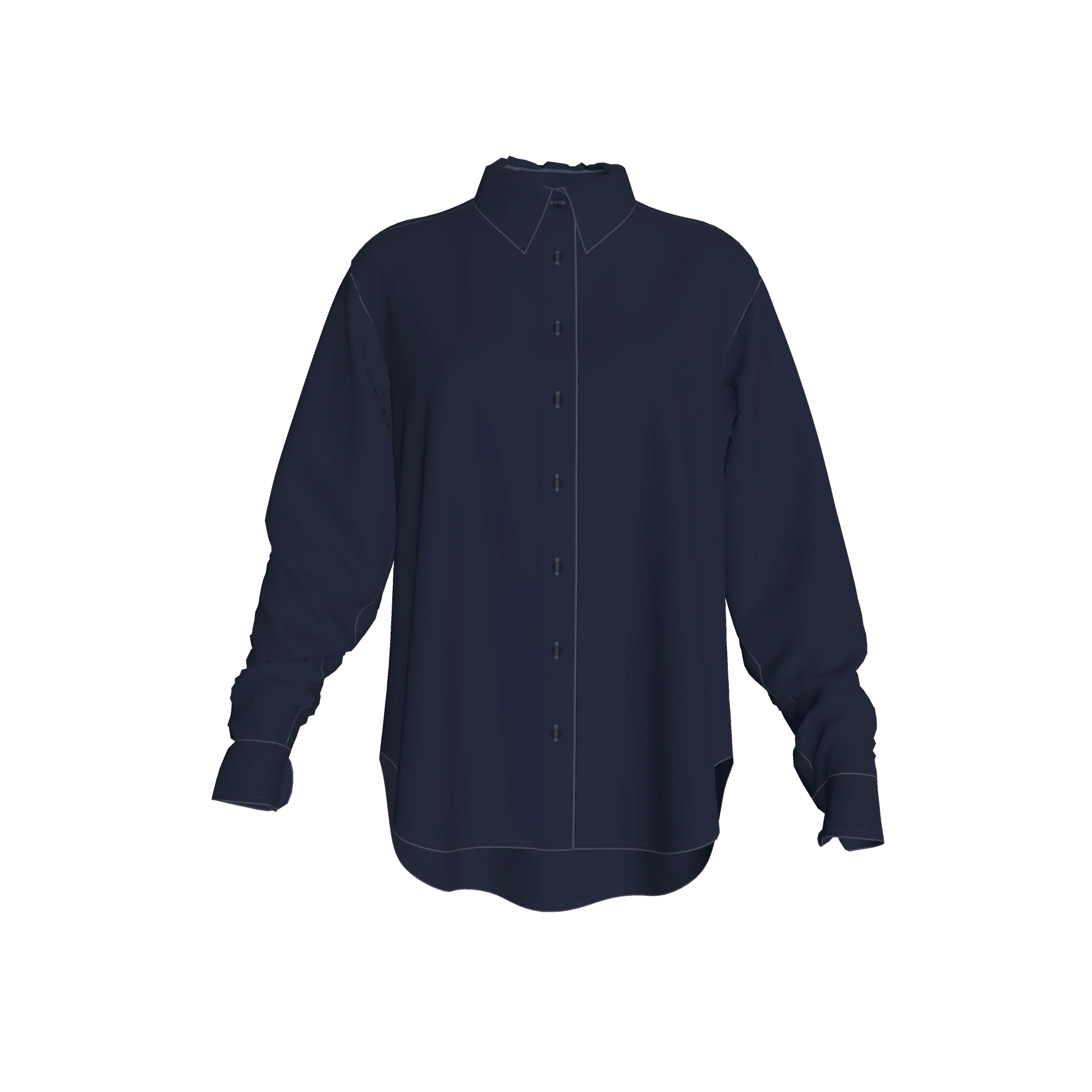 L'EGNA RISING MIDNIGHT COVENANT Oversized Button-Up