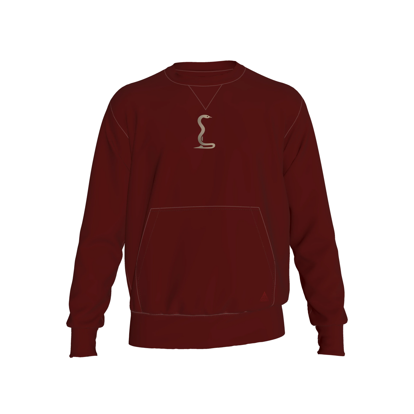 L'EGNA RISING 'Crimson Grace' Crewneck Sweater (BURGUNDY)