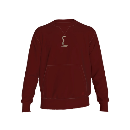 L'EGNA RISING 'Crimson Grace' Crewneck Sweater (BURGUNDY)