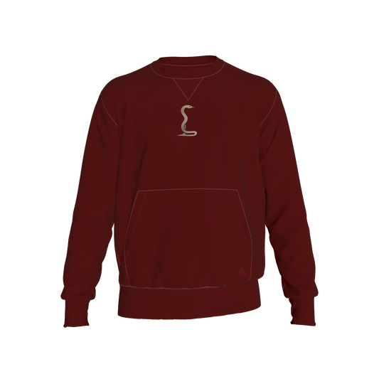 L'EGNA RISING 'Crimson Grace' Crewneck Sweater (BURGUNDY)