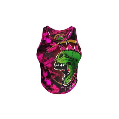 Pink Punk Skull Tank