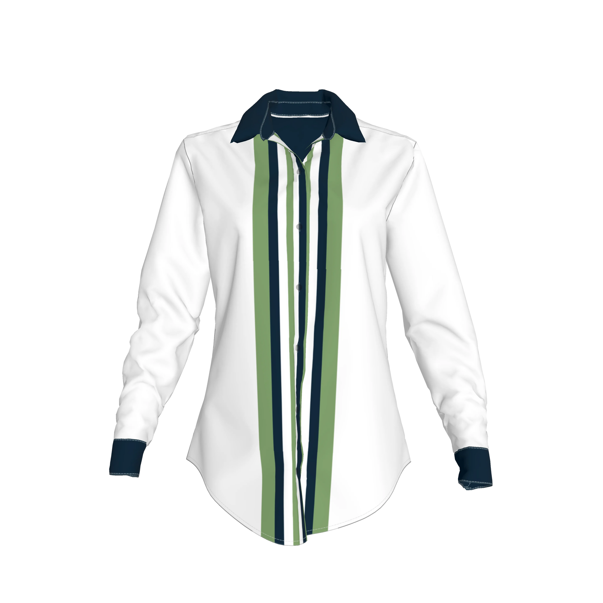 Striped Button Front Shirt