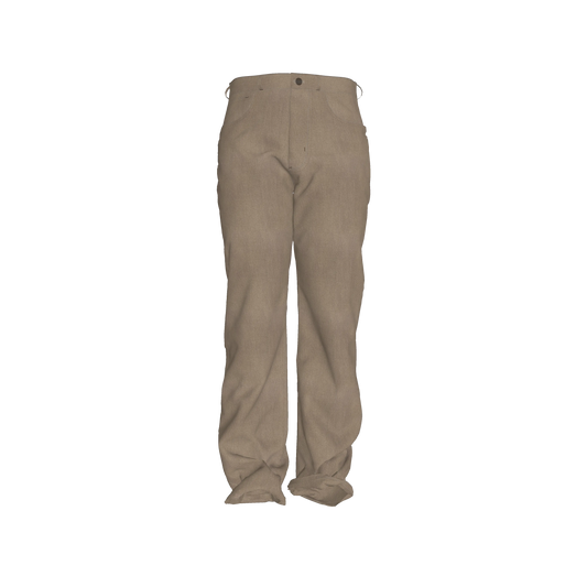 L'EGNA RISING (KHAKI) FLARE JEANS