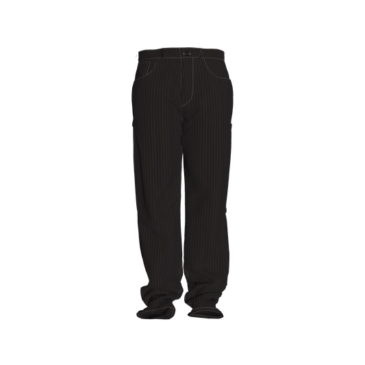 Brown on Black Pinstriped Premium Men’s Pant’s