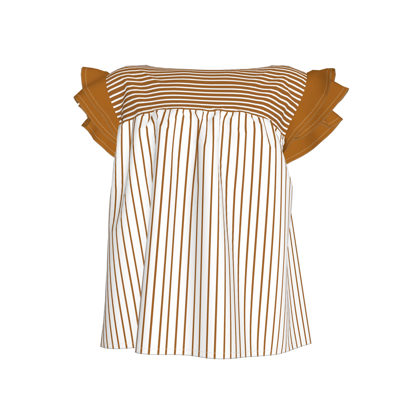 Ruffled Sleeve Top