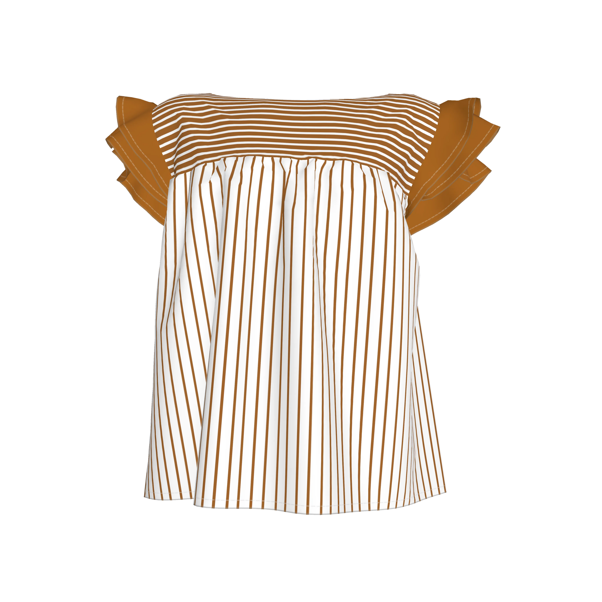 Ruffled Sleeve Top