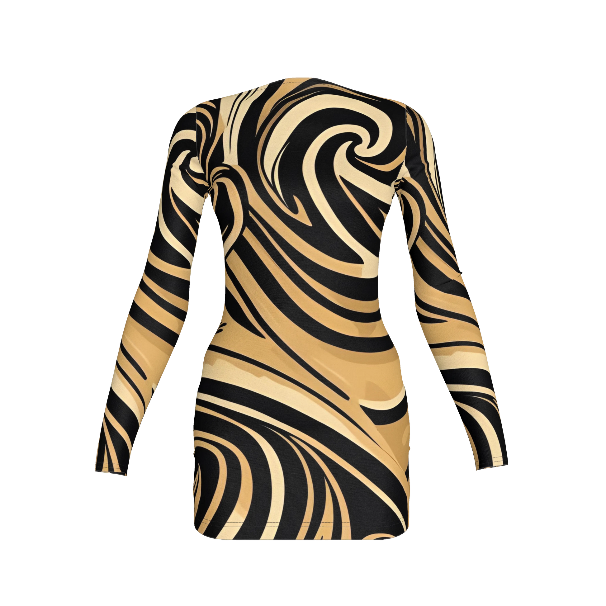 Solei Sccop Back Bodycon Dress (Baz'l Couture)